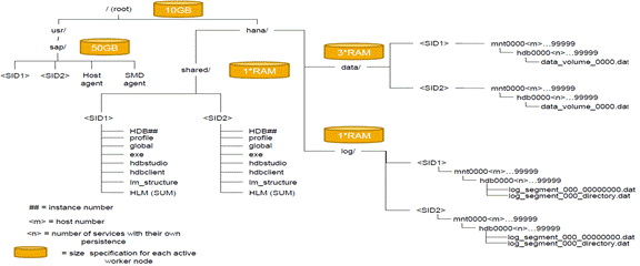 hana file system layout